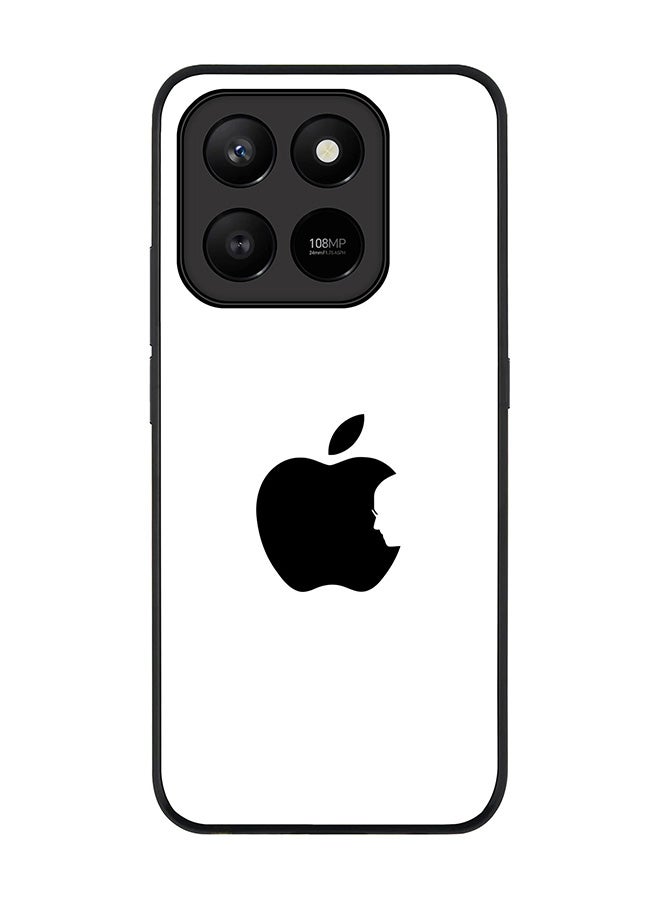 Stylizedd For Honor X7d 4G / X7d 5G / 400 Smart Case,Slim fit Camera Protection, Shockproof Thin Phone cover  - Steve's Apple - White - Image 1